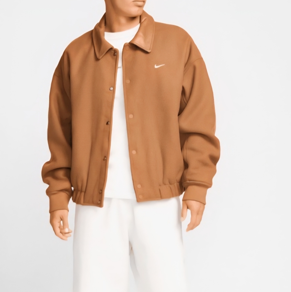 Nike Men's Tan Bomber Jacket - Picture 3 of 10